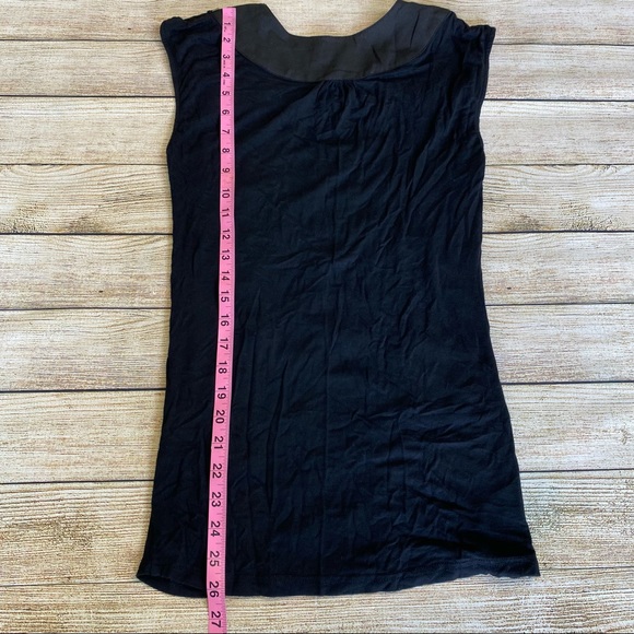 Gianni Bini Gold Studded Black Tank Blouse Medium Y2K - Picture 7 of 7